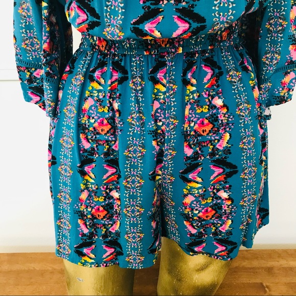 NWOT BOHEMIAN Off SHOULDER Shorts ROMPER Jumpsuit Playsuit Small - Picture 13 of 13